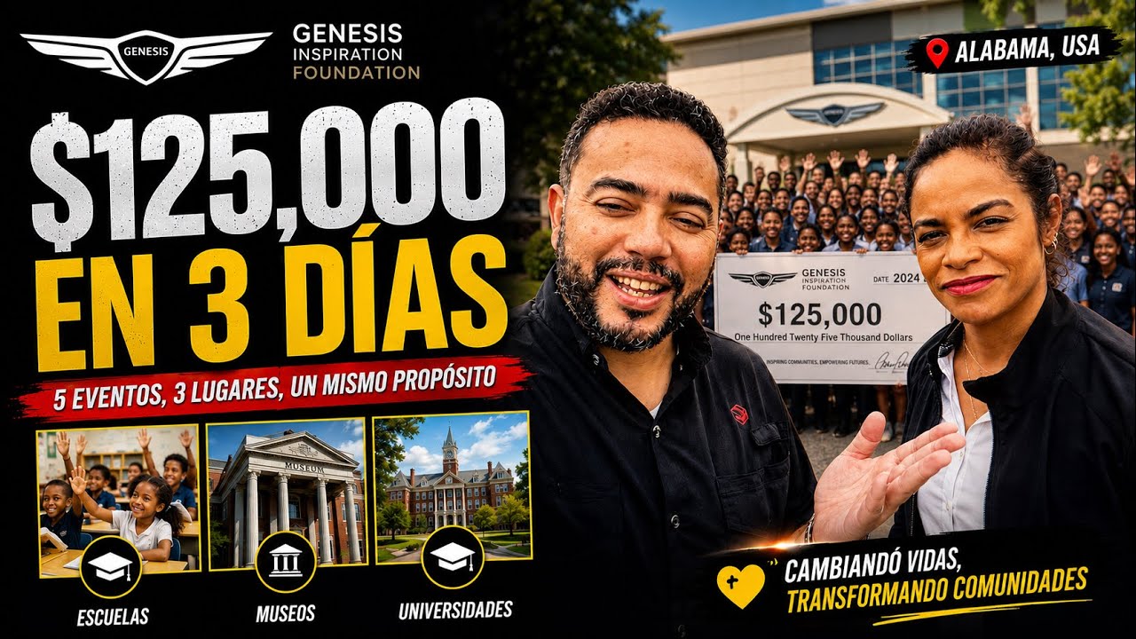 $125,000 en 5 días: así impactó Genesis Inspiration Foundation en Alabama, te lo mostramos TODO!