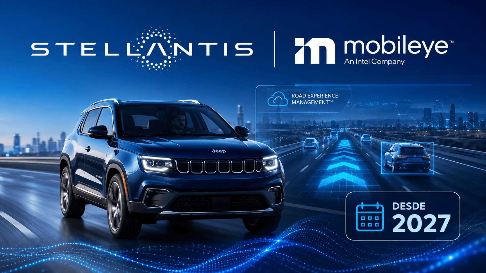 Stellantis integrará tecnología de Mobileye para mejorar la conducción asistida desde 2027